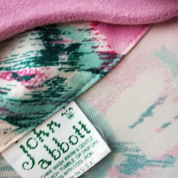 Vintage Abstract Floral Long Sleeve Blouse - Picture 2 of 4